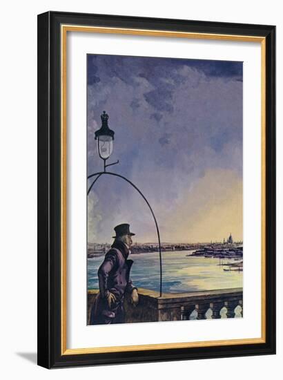 William Wordsworth, upon Westminster Bridge (Colour Litho)-Peter Jackson-Framed Giclee Print