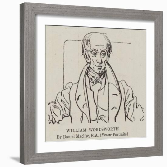 William Wordsworth-Daniel Maclise-Framed Giclee Print