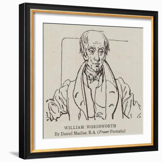 William Wordsworth-Daniel Maclise-Framed Giclee Print