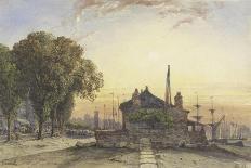 'View over a harbour', c1859, (1938)-William Wyld-Framed Giclee Print