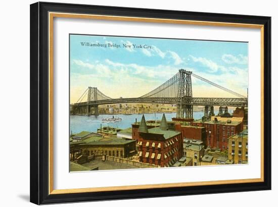 Williamsburg Bridge, New York City-null-Framed Art Print