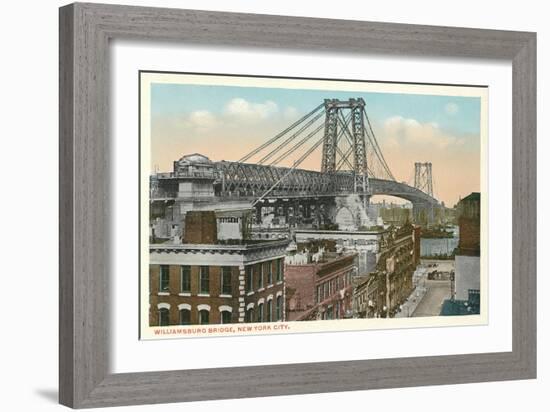 Williamsburg Bridge, New York City-null-Framed Art Print