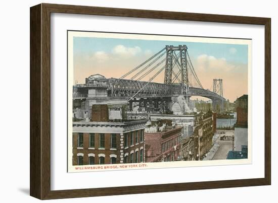 Williamsburg Bridge, New York City-null-Framed Art Print