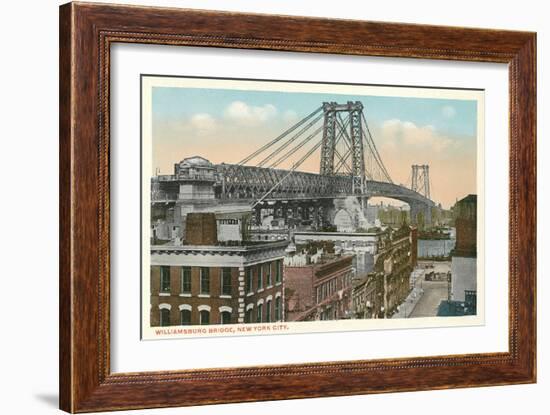 Williamsburg Bridge, New York City-null-Framed Art Print