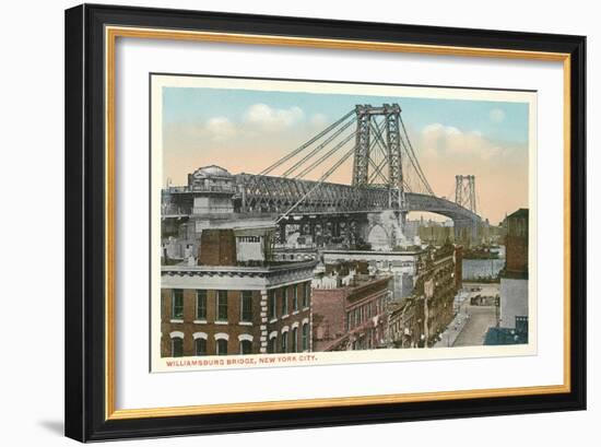 Williamsburg Bridge, New York City-null-Framed Art Print