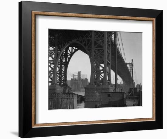 Williamsburg Bridge Spanning East River-Philip Gendreau-Framed Photographic Print