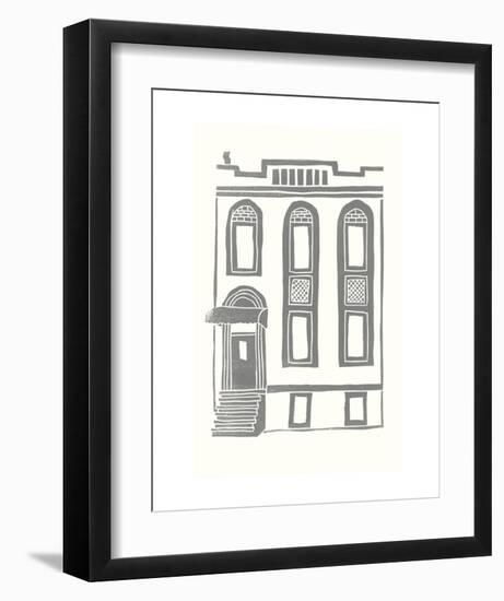 Williamsburg Building 2 (199 Maujer Street)-live from bklyn-Framed Art Print