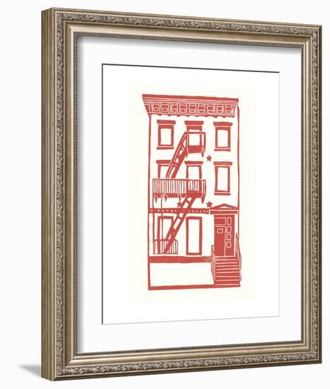 Williamsburg Building 7 (S. 4th and Driggs Ave.)-live from bklyn-Framed Art Print