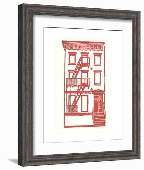 Williamsburg Building 7 (S. 4th and Driggs Ave.)-live from bklyn-Framed Art Print