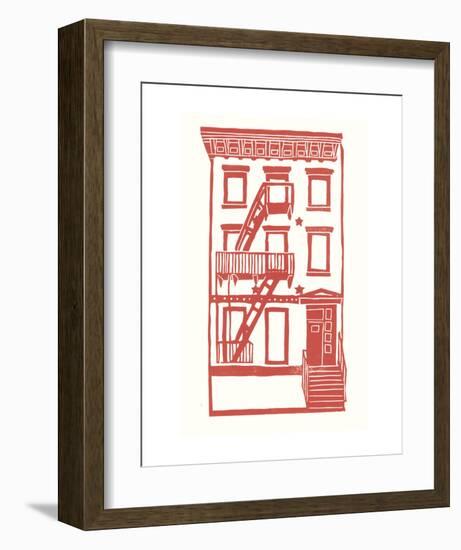 Williamsburg Building 7 (S. 4th and Driggs Ave.)-live from bklyn-Framed Art Print