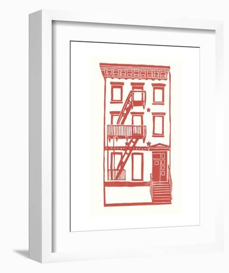 Williamsburg Building 7 (S. 4th and Driggs Ave.)-live from bklyn-Framed Art Print