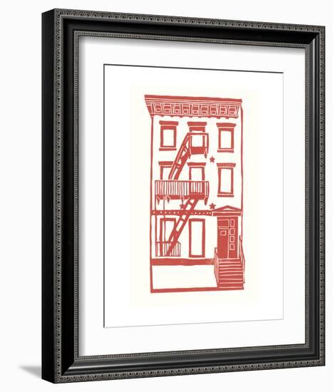 Williamsburg Building 7 (S. 4th and Driggs Ave.)-live from bklyn-Framed Art Print