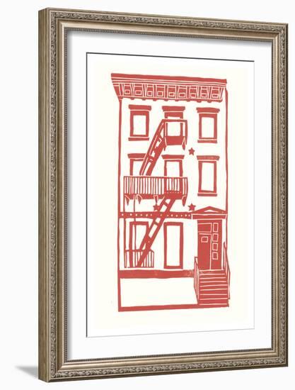Williamsburg Building 7 (S. 4th and Driggs Ave.)-live from bklyn-Framed Art Print