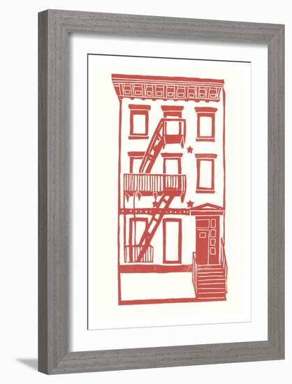 Williamsburg Building 7 (S. 4th and Driggs Ave.)-live from bklyn-Framed Art Print