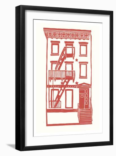 Williamsburg Building 7 (S. 4th and Driggs Ave.)-live from bklyn-Framed Art Print