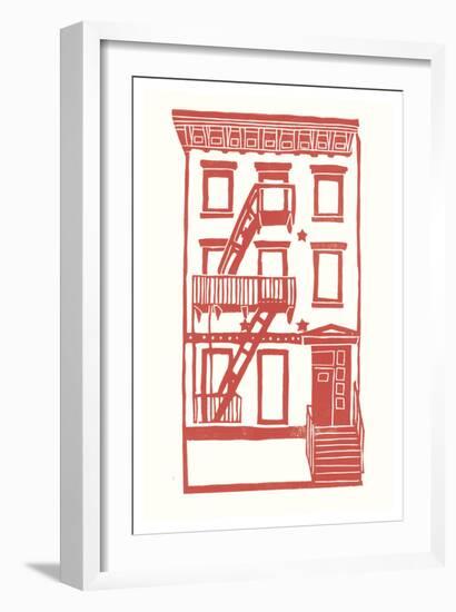 Williamsburg Building 7 (S. 4th and Driggs Ave.)-live from bklyn-Framed Art Print