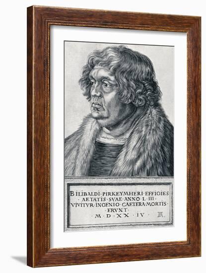 Willibald Pirckheimer, 1524-Albrecht Dürer-Framed Giclee Print