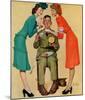 "Willie Gillis at the U.S.O.", February 7,1942-Norman Rockwell-Mounted Print