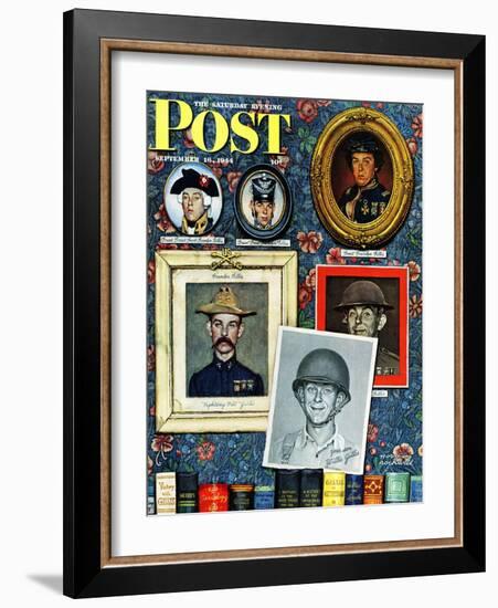 "Willie Gillis Generations" Saturday Evening Post Cover, September 16,1944-Norman Rockwell-Framed Giclee Print