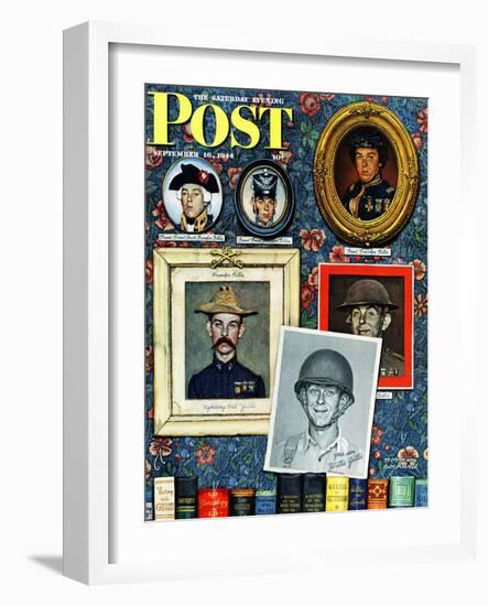 "Willie Gillis Generations" Saturday Evening Post Cover, September 16,1944-Norman Rockwell-Framed Giclee Print