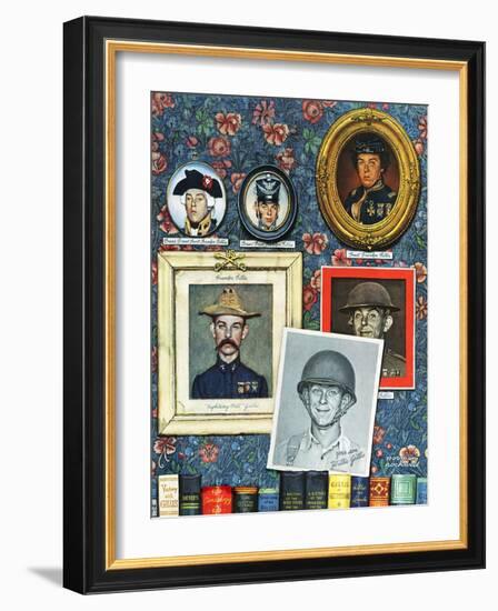 "Willie Gillis Generations", September 16,1944-Norman Rockwell-Framed Giclee Print