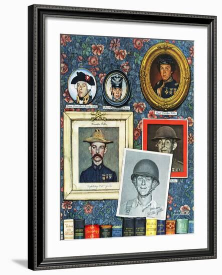 "Willie Gillis Generations", September 16,1944-Norman Rockwell-Framed Giclee Print