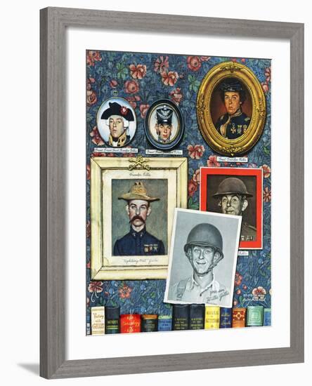 "Willie Gillis Generations", September 16,1944-Norman Rockwell-Framed Giclee Print