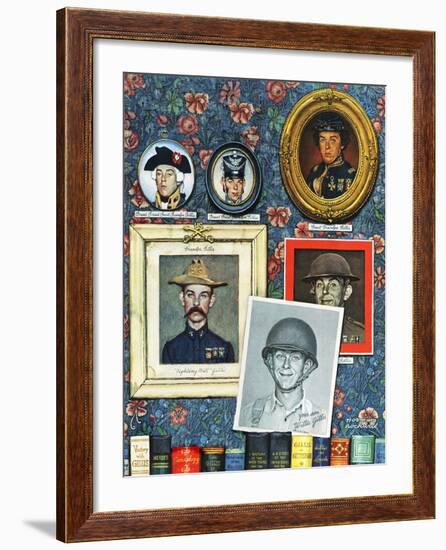 "Willie Gillis Generations", September 16,1944-Norman Rockwell-Framed Giclee Print