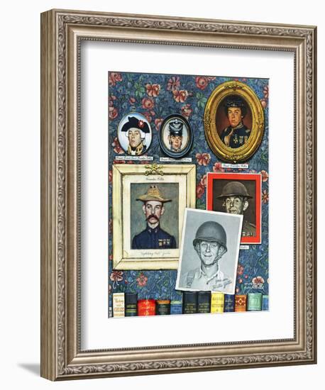 "Willie Gillis Generations", September 16,1944-Norman Rockwell-Framed Giclee Print