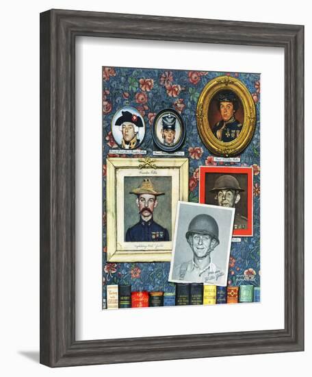 "Willie Gillis Generations", September 16,1944-Norman Rockwell-Framed Giclee Print