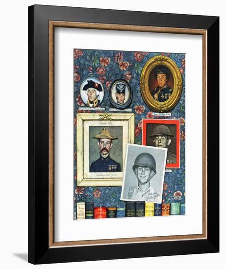 "Willie Gillis Generations", September 16,1944-Norman Rockwell-Framed Giclee Print