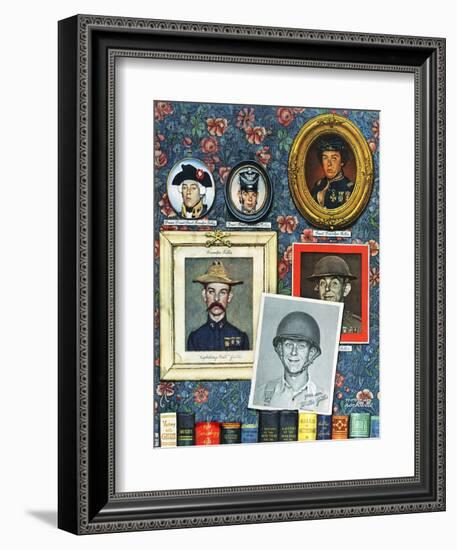 "Willie Gillis Generations", September 16,1944-Norman Rockwell-Framed Giclee Print