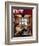 "Willie Gillis in College" Saturday Evening Post Cover, October 5,1946-Norman Rockwell-Framed Giclee Print