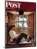 "Willie Gillis in College" Saturday Evening Post Cover, October 5,1946-Norman Rockwell-Mounted Giclee Print