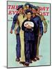 "Willie Gillis' Package from Home" Saturday Evening Post Cover, October 4,1941-Norman Rockwell-Mounted Giclee Print