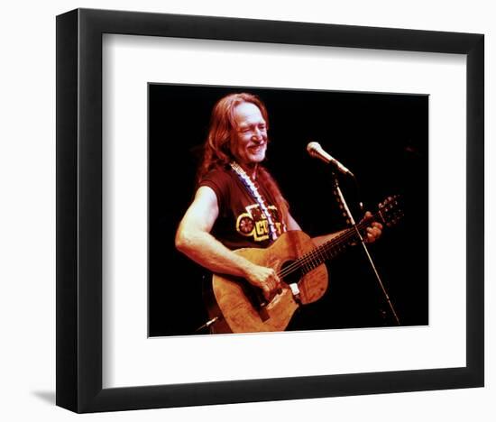 Willie Nelson--Framed Photo