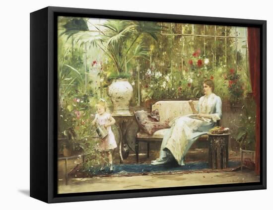 Willing Helper-Mihaly Munkacsy-Framed Premier Image Canvas