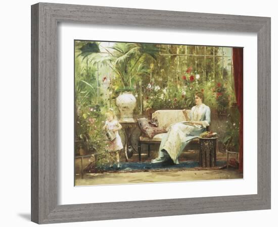 Willing Helper-Mihaly Munkacsy-Framed Giclee Print