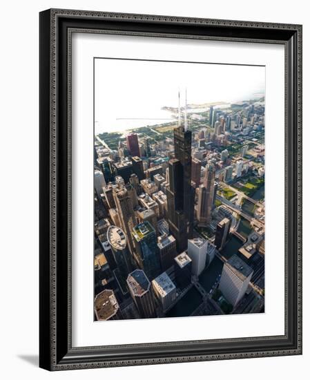 Willis Tower Chicago Aloft-Steve Gadomski-Framed Photographic Print