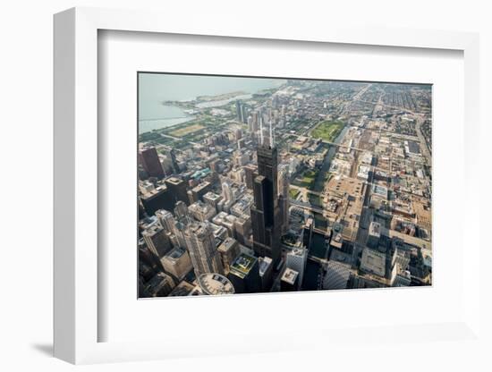 Willis Tower Southwest Chicago Aloft-Steve Gadomski-Framed Photographic Print