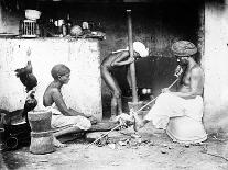 An Indian Kitchen, C.1870s-Willoughby Wallace Hooper-Framed Photographic Print