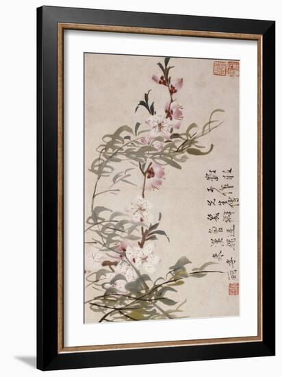 Willow and Peach Blossoms-Li Shan-Framed Giclee Print