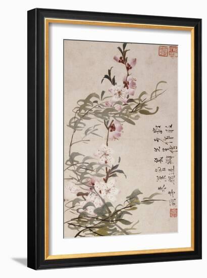 Willow and Peach Blossoms-Li Shan-Framed Giclee Print