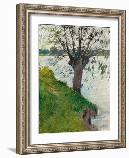 Willow by the River; Saule Au Bord De La Riviere, C. 1891-Gustave Caillebotte-Framed Giclee Print