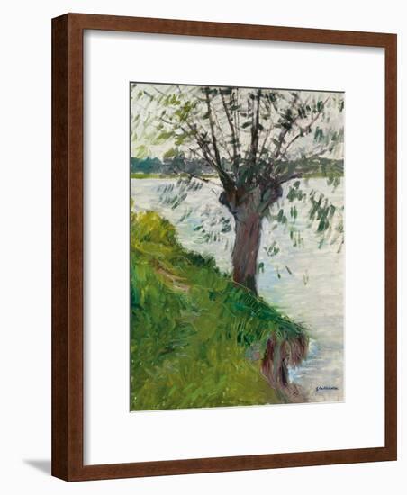 Willow by the River; Saule Au Bord De La Riviere, C. 1891-Gustave Caillebotte-Framed Giclee Print