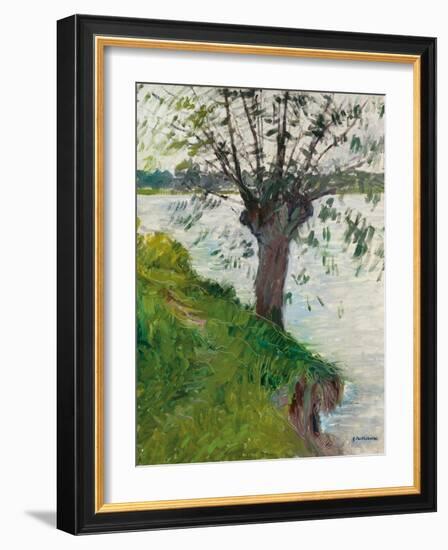 Willow by the River; Saule Au Bord De La Riviere, C. 1891-Gustave Caillebotte-Framed Giclee Print