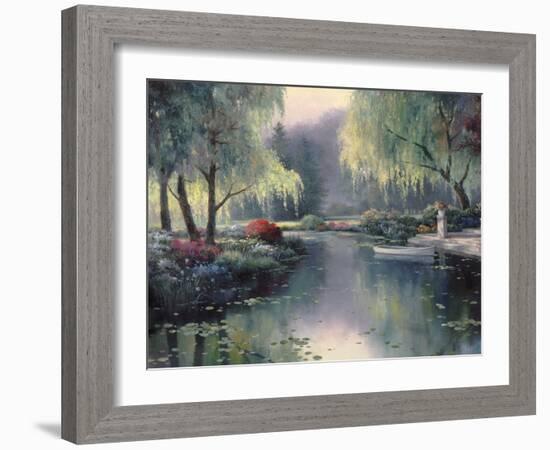 Willow Park Lake-unknown Chiu-Framed Art Print