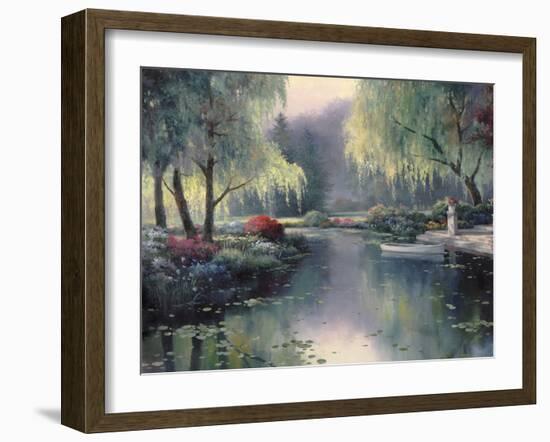 Willow Park Lake-unknown Chiu-Framed Art Print