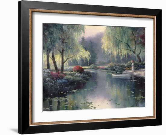 Willow Park Lake-unknown Chiu-Framed Art Print