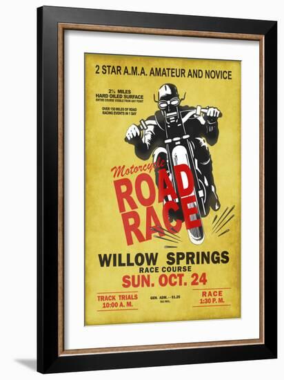 Willow Springs Road Race-Mark Rogan-Framed Art Print